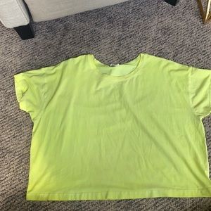 Lululemon neon yellow tee